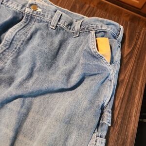 Vintage Carhartt Men's Loose Fit Utility Jean Brown Pockets 44x28